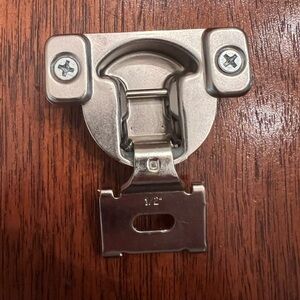 1/2inch Silver Metal Cabinet Hinges (10pk)